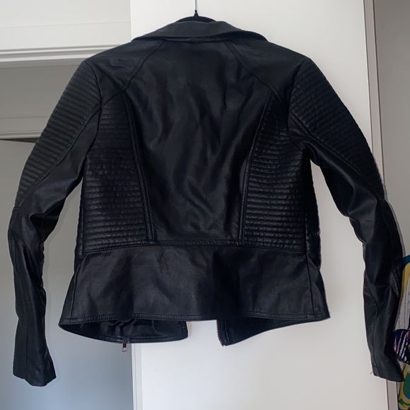 Black faux leather jacket - Picture 4 of 4
